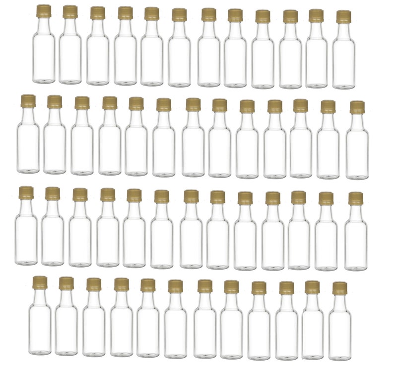 50 ml Mini Liquor Bottles with Black Tamper Evident Cap Mini Shot Alcohol Bottles Made in the USA image 5