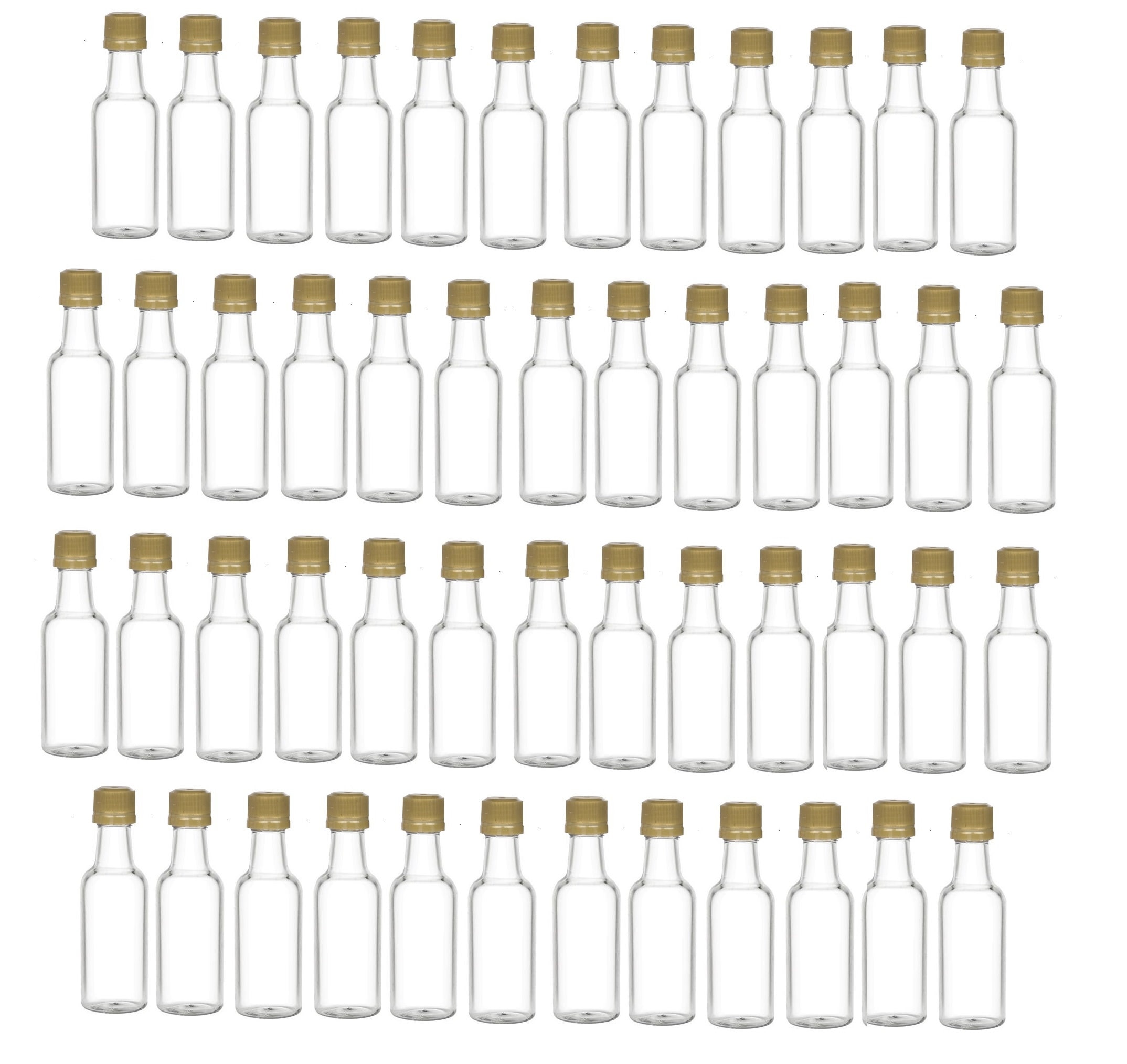  YZXODN Paquete de 50 mini botellas de licor de 1.8