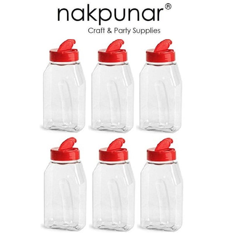 Buy Nakpunar 6 Pc 16 Oz Plastic Spice Jars With Red Lid and Freshness Seals Online in India Etsy