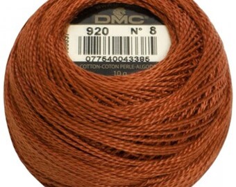 DMC 920 Perle Cotton Thread | Size 8 | Medium Copper