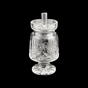 Confiture de piédestal de Lismore en cristal de Waterford, pot de gelée - pot de gelée sur pied vintage - cristal taillé d'Irlande - trouvaille rare