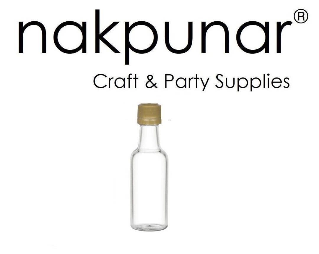 Nakpunar 12 pcs 10 oz Glass Milk Bottle with Gold Lid