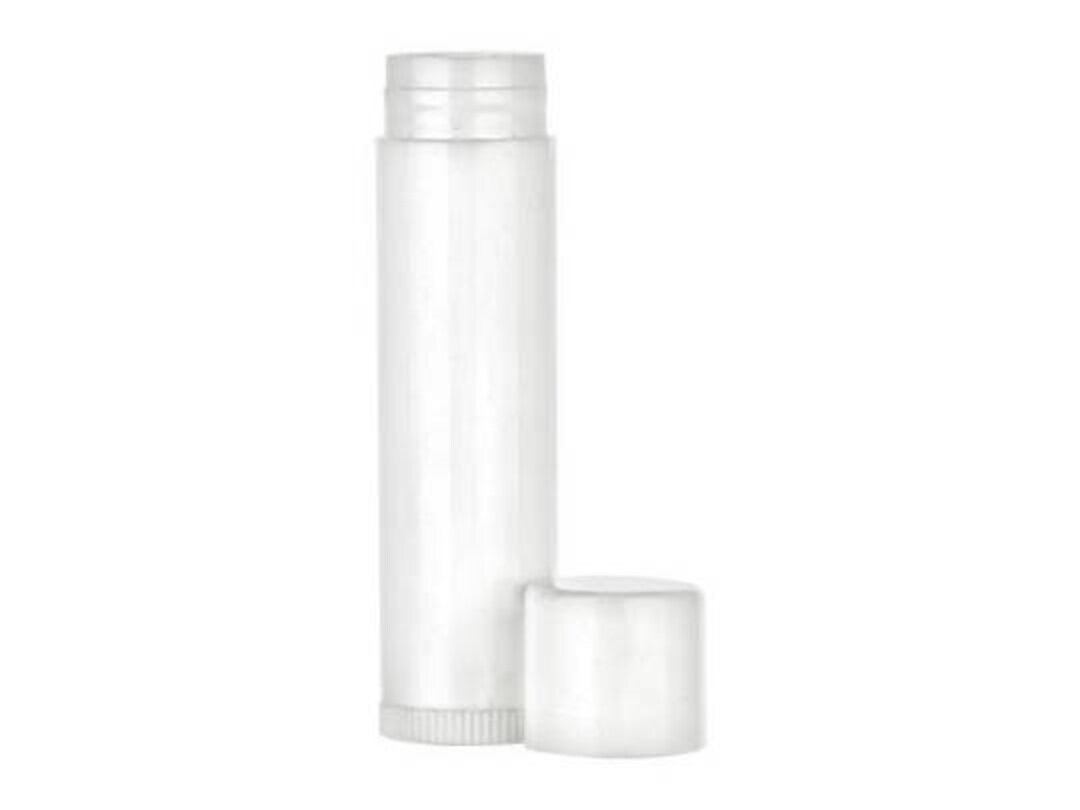 50 Pcs Empty White Lip Balm Tube Containers With Caps BPA Etsy