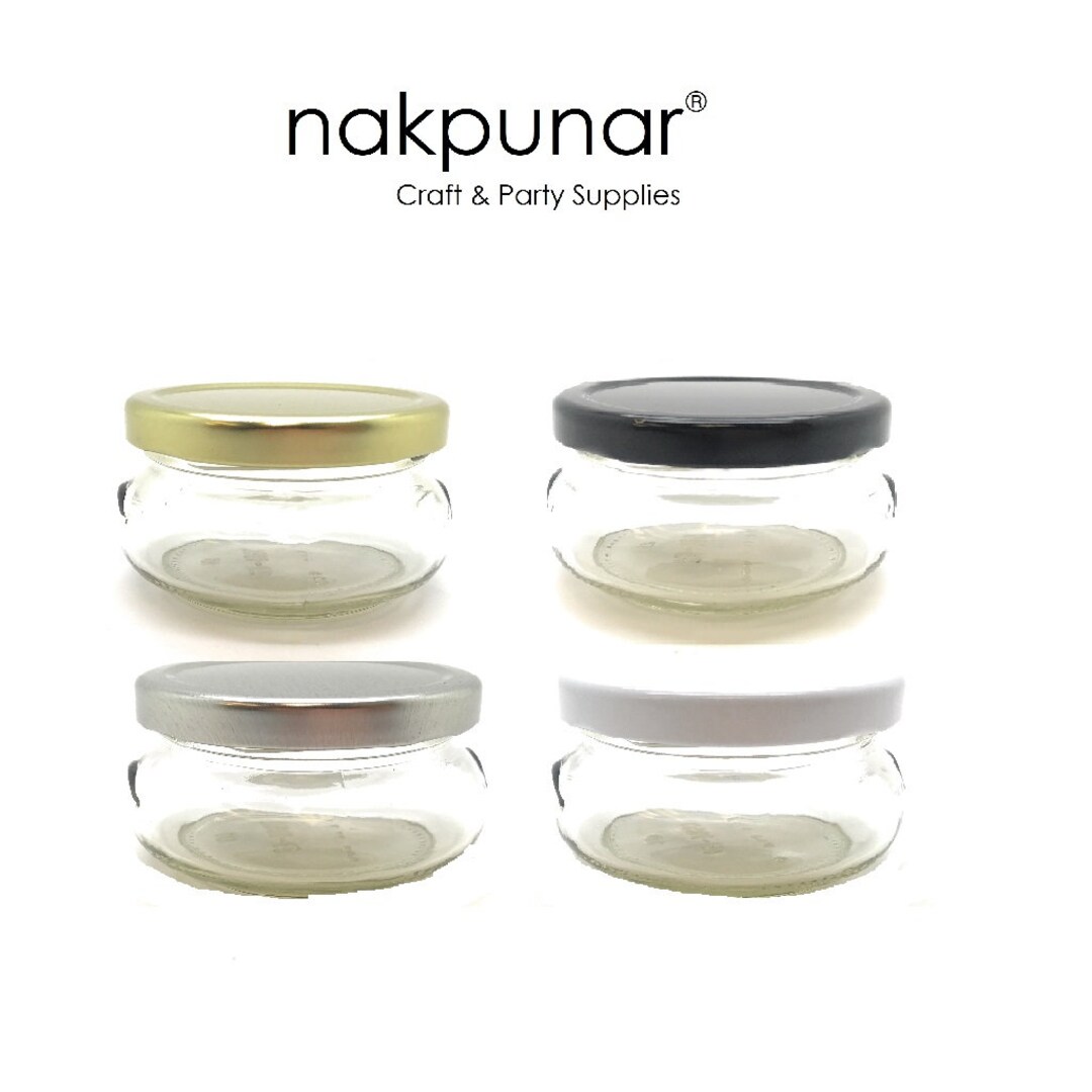 Nakpunar 3.3 Fl Oz Glass Tureen Jars With Color Choice of Lid Etsy