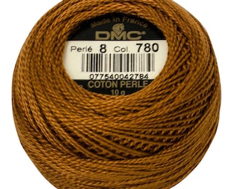 DMC 780 Perle Cotton Thread | Size 8 | Brown