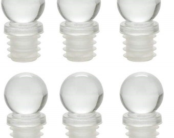 Glass Bottle Stoppers for 18 mm opening bottles Spherical ball shape