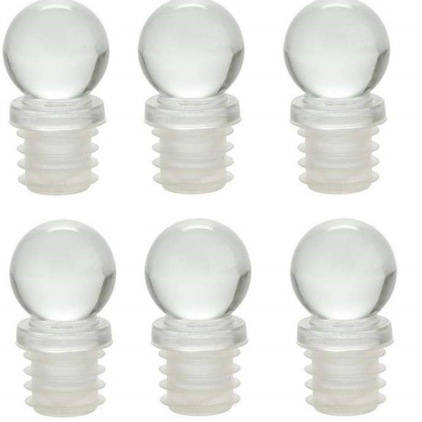 Glass Bottle Stoppers for 18 mm opening bottles Spherical ball shape