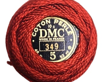 DMC 349 Perle Cotton Thread | Size 5 | Dark Coral