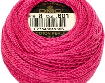 DMC 601 Perle Cotton Thread | Size 8 | Dark Cranberry Pink