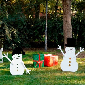Christmas Decoration Snowman, All- Weather Yard Display, Christmas Garden Decoration,  Snowman Yard Art, Outdoor Christmas Decor