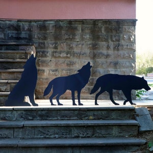 Large Wolf Silhouettes for Lawn,