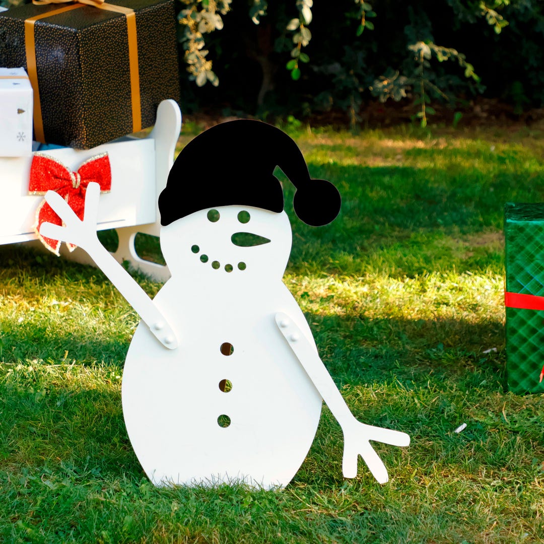 Snowman Pvc All-weather Christmas Snowman Yard Display, PVC Garden Decoration ...