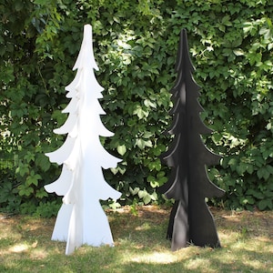 All-Weather  Pinetree Yard Display, 5 Ft PVC Indoor Outdoor Decoration, Tree Sculpture