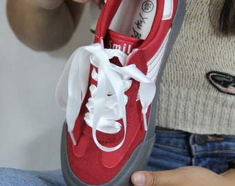 Red Adidas Sneakers Women Vintage Size 5 UK/ 38 EU/ 7.5 US - Etsy