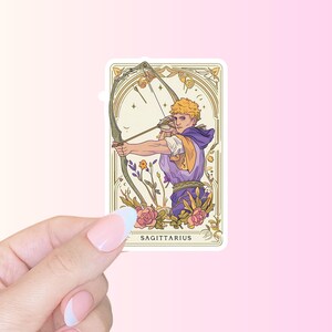 Saggitarius sticker, zodiac, tarot sticker, bookish, kindle sticker, reading lover, e-reader