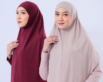 Instant hijab jersey | Hijab aantrekken | Premium jersey hijab | Hijab Umrah Instan | Gebed Khimar - LAILA Instant instant hijab