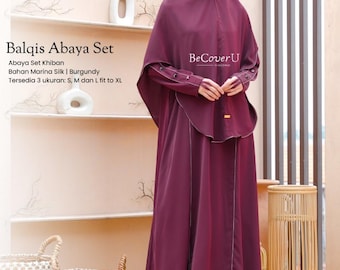 Umrah & Hajj Abaya Set con Khimarr / Traje de oración / Ropa islámica elegante - Balqis Abaya