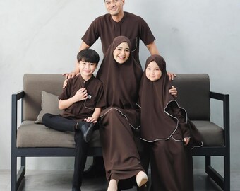 Modest Family Matching Set | Matching Eid Outfits for Family | Family Matching Outfits for Wedding - Aviza Janna Family Set