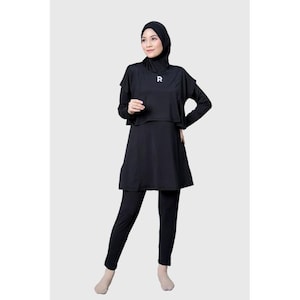 Marbella Swimwear - Burkini for Women. Islamic Swimwea, Muslim Swimsuit, Long Swimsuit Islamic. Hijab + Long Top + Pants, Modest Swimwear