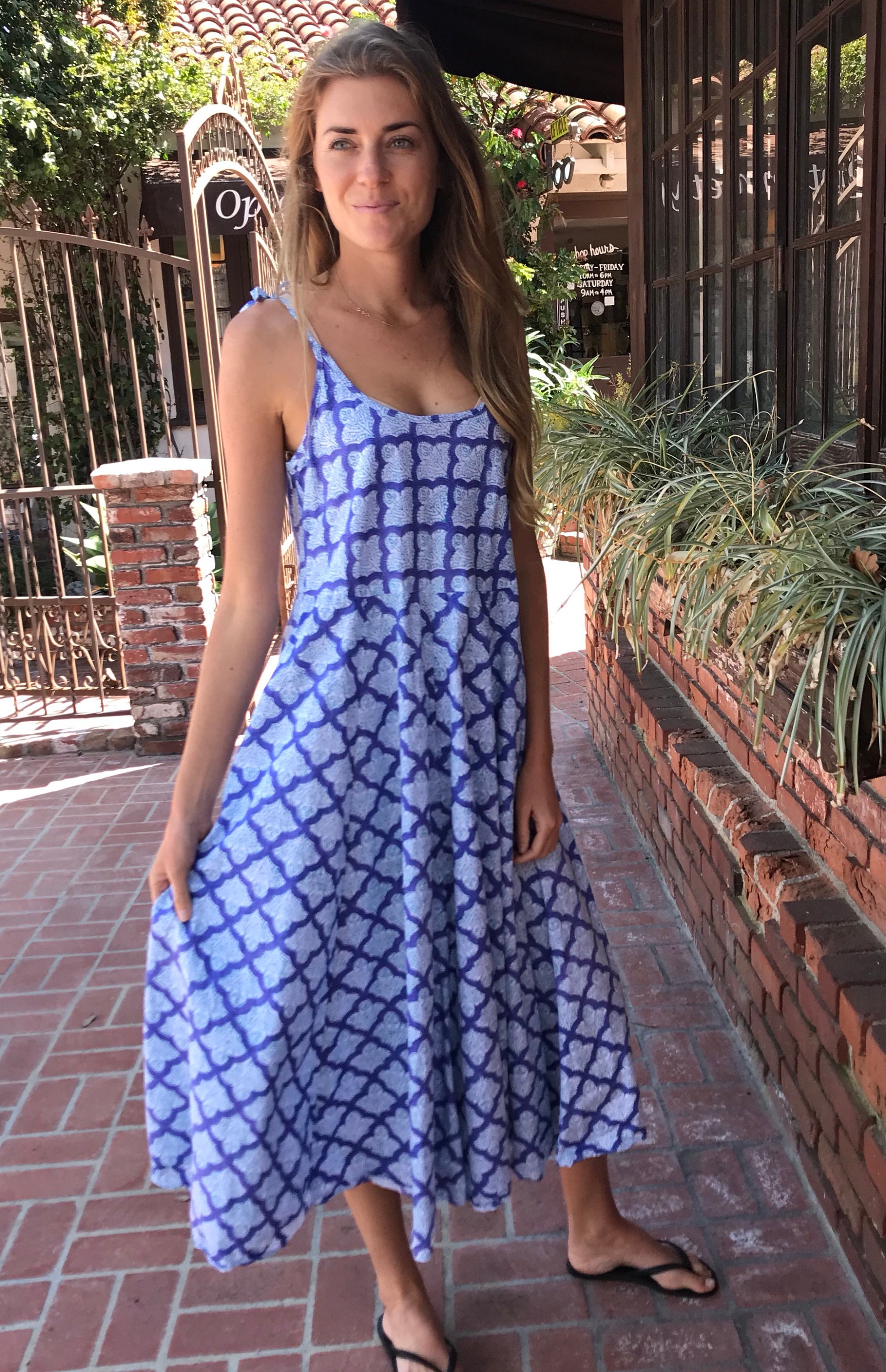 cotton spaghetti strap sundresses