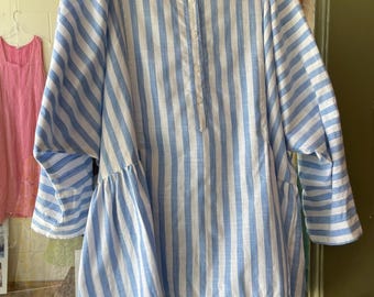 Alice shirt in cotton stripe with lurex