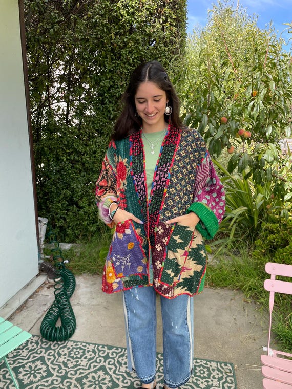 Rosey  posey  reversible plus size jacket
