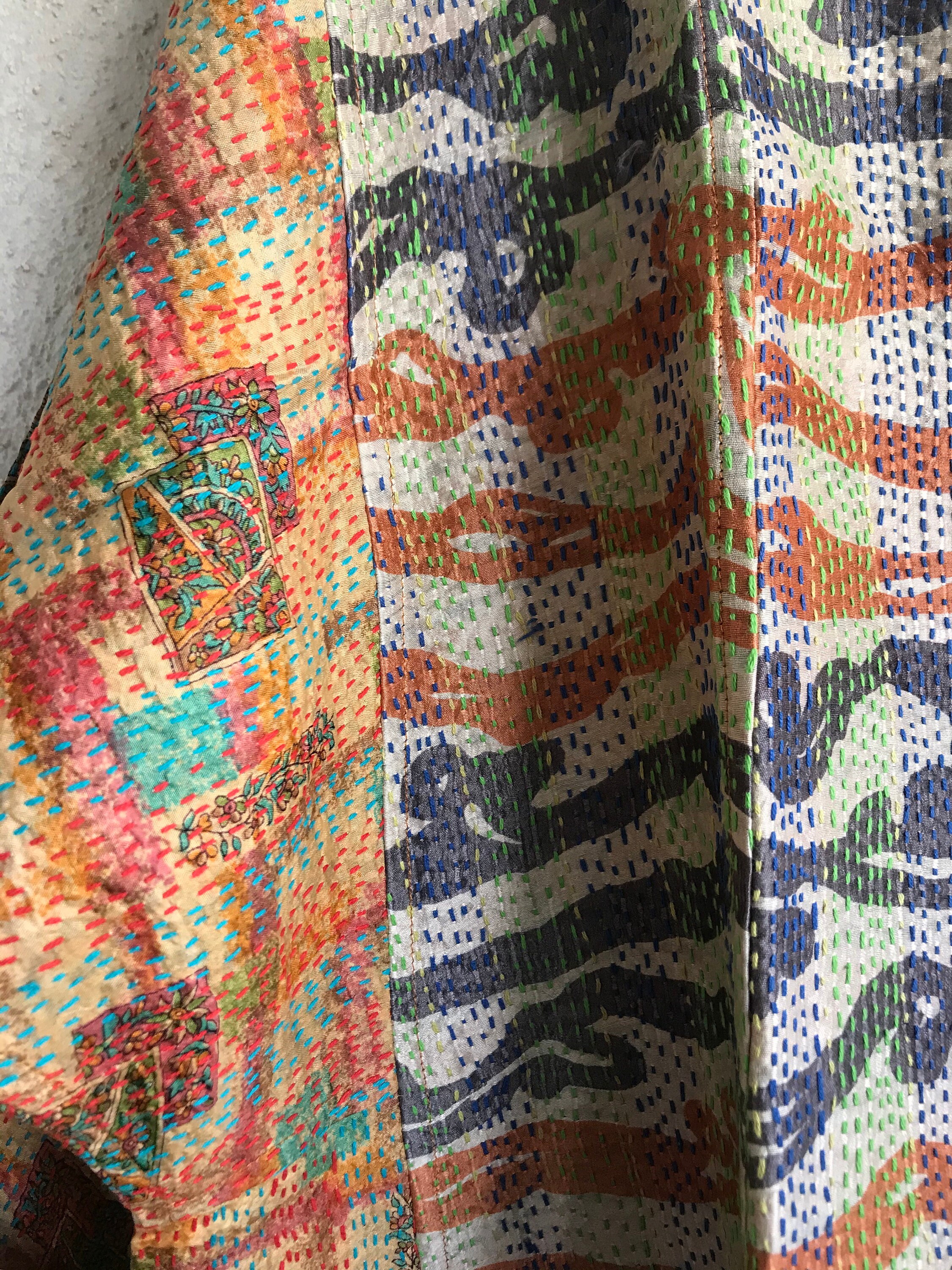 Things to do in Tokyo kantha plus size reversible kimono jacket