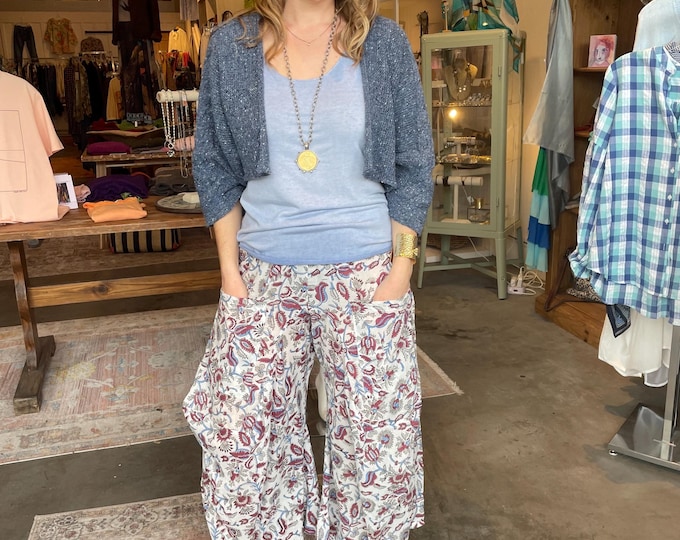 Size small floral   soft  cotton lagenlook pant