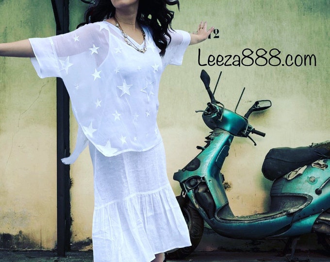 White Star sheer tunic