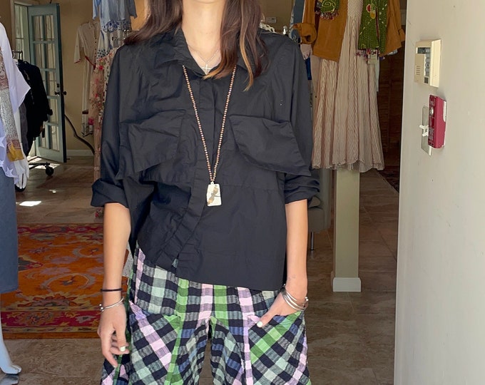 Seersucker plaid Funky pant
