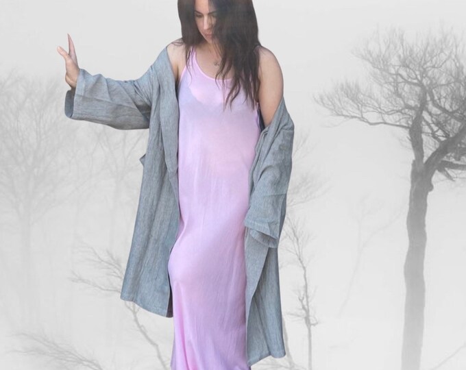 Gorgeous baby pink night and day modal slip dress