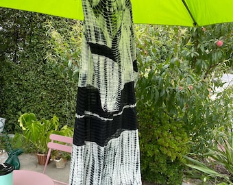Sheer tie dye dress