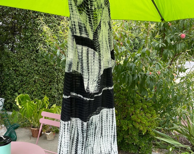 Sheer tie dye dress