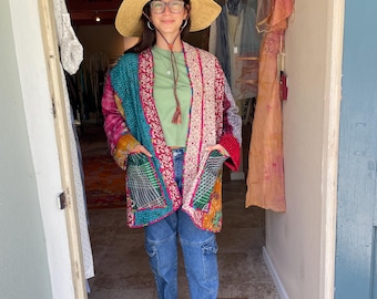 trip  to Spain reversible plus size jacket