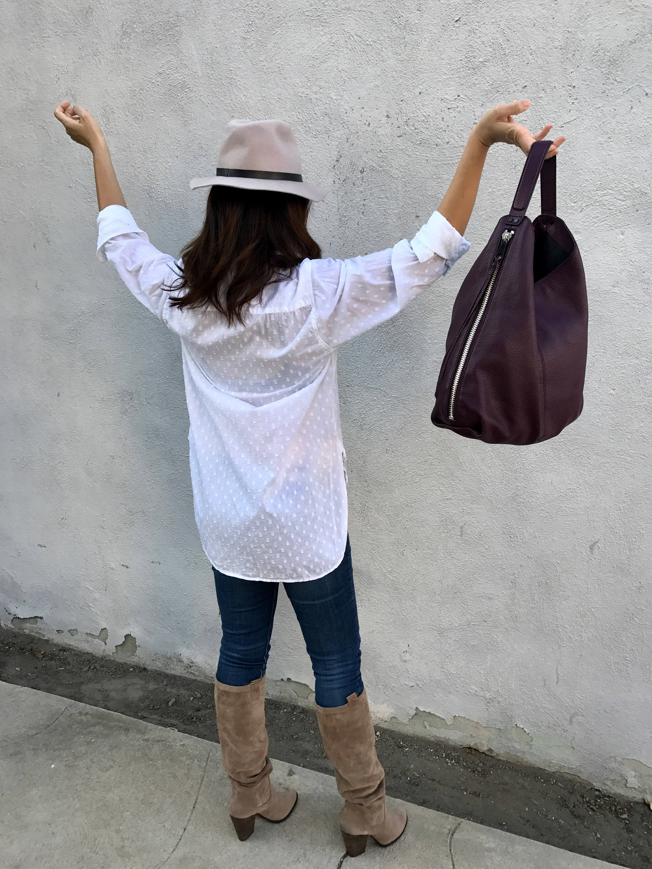 Classic white cotton boyfriend shirt