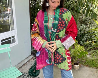 A day in Santa Fe  reversible plus size jacket