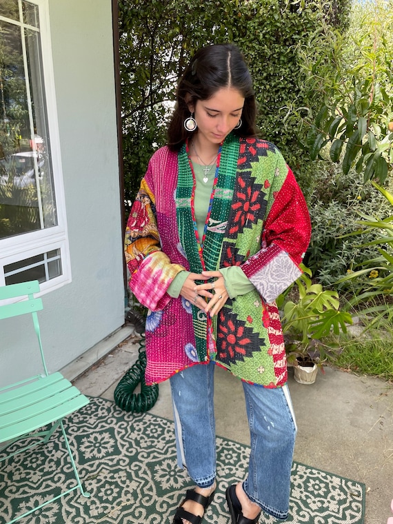 A day in Santa Fe  reversible plus size jacket