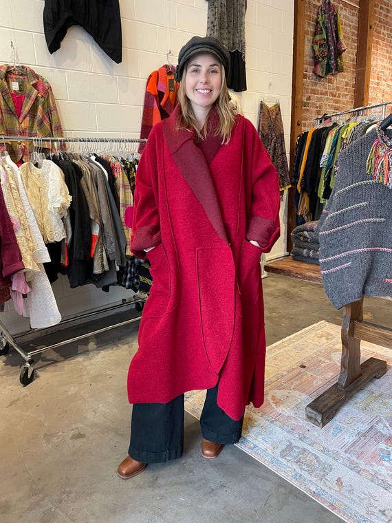 Wool Coat - One Size, Paris Fashion