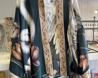 Kimono with swan