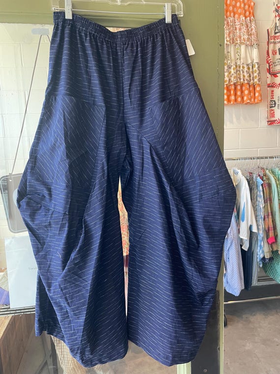 Navy cotton lagenlook pant