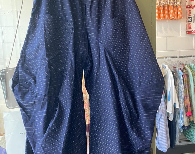 Navy cotton lagenlook pant