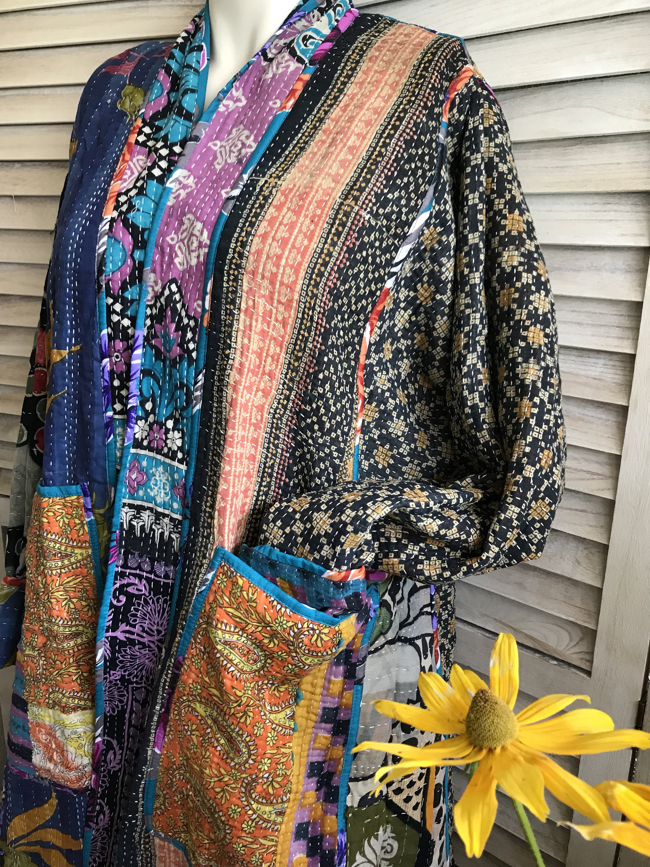 Gorgeous reversible cotton artist coat