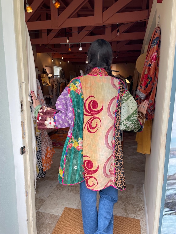 Autumn in New York  reversible plus size jacket