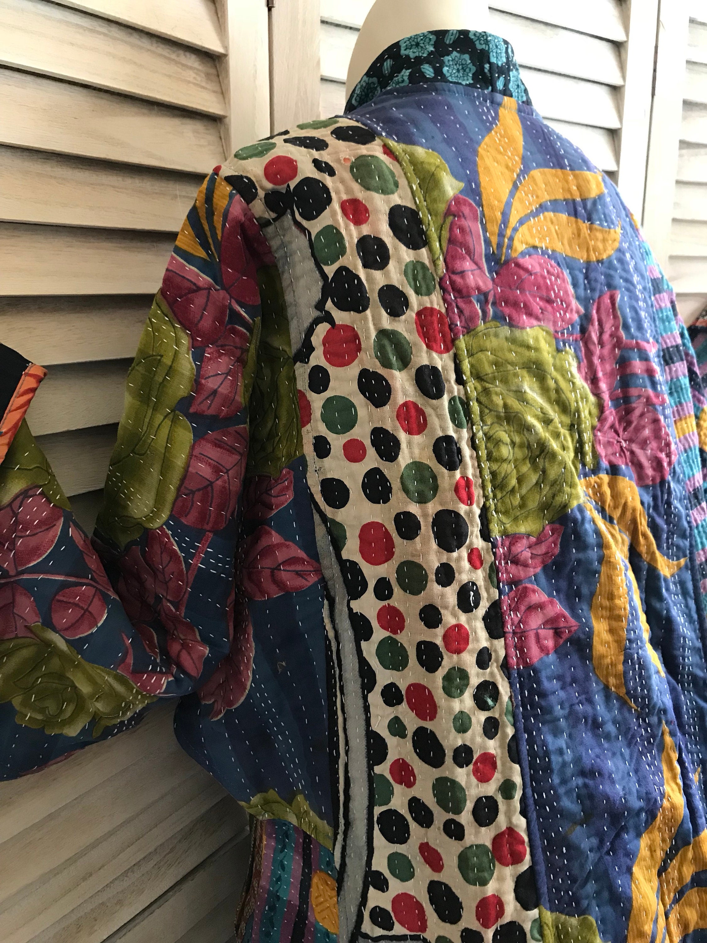 Gorgeous reversible cotton artist coat