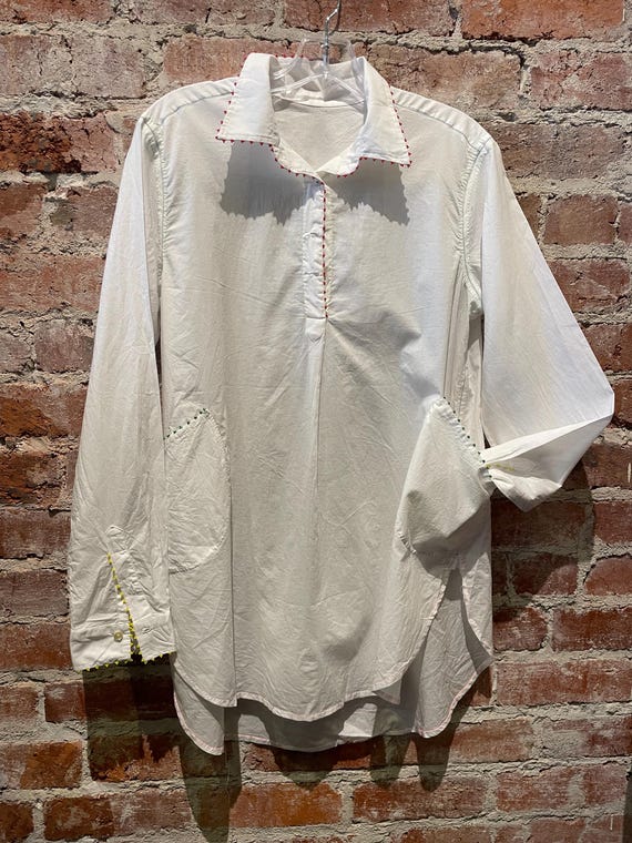 Two pocket shirt  with hand sewn details