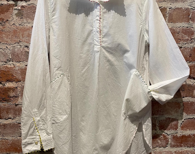 Two pocket shirt  with hand sewn details
