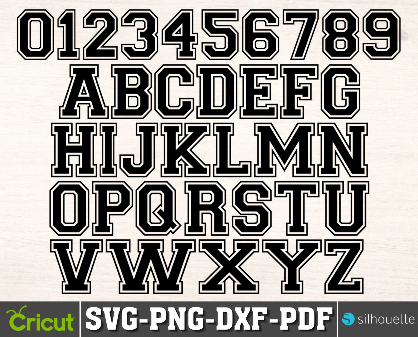 Varsity Font Svg, Sport Font Svg, College Font Svg, University Font Svg ...