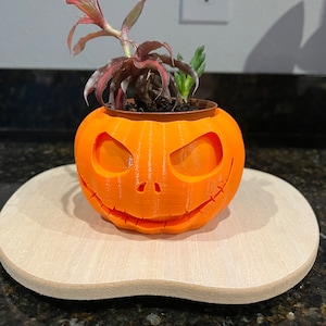 3D Printed Pumpkin King Inspired Plant Pot