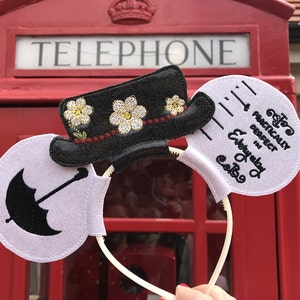 Mary Poppins Mickey Mouse Ears- Practically Perfect