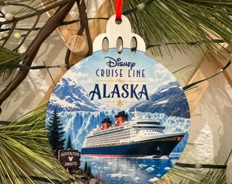 Personalized Disney Alaska Cruise Ornament | Disney Cruise Line Alaska Keepsake | Fish Extender Gift | Ornament Exchange | Pixie Dust Gift